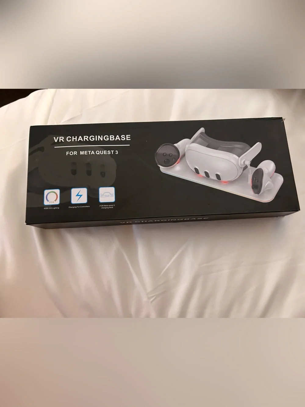 White VR Headset & Controller Charging Dock Station
